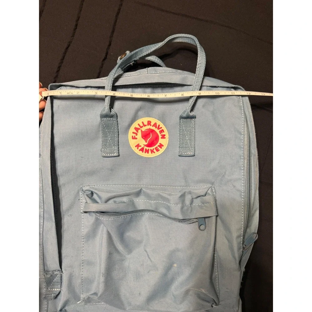 Fjallraven Kanken Classic Backpack Light Blue Vinylon F School Travel Bag